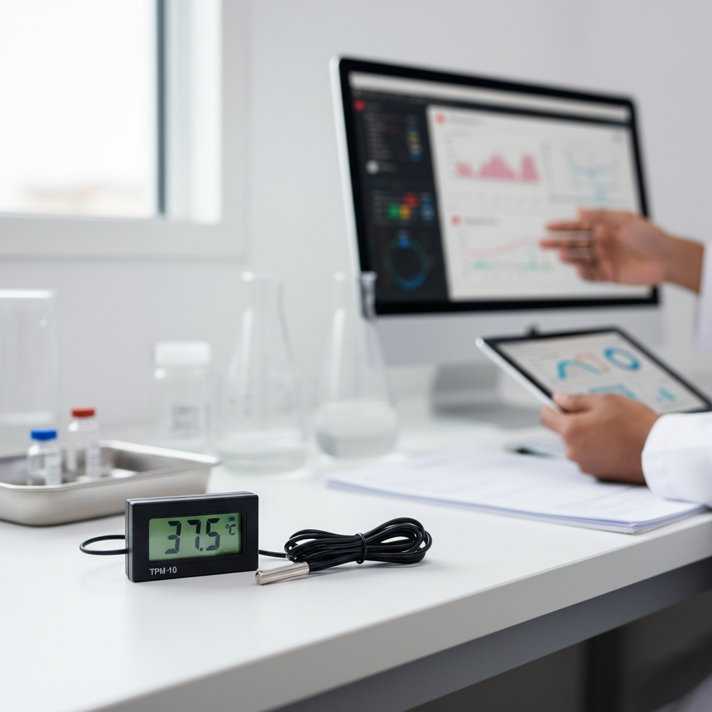 TPM-10 Digital Probe Thermometer for Hospital Pharmacy & ICU Medicine Refrigerator | Fridge Temperature Monitor for Drug & Vaccine Cold Storage | CE Certified