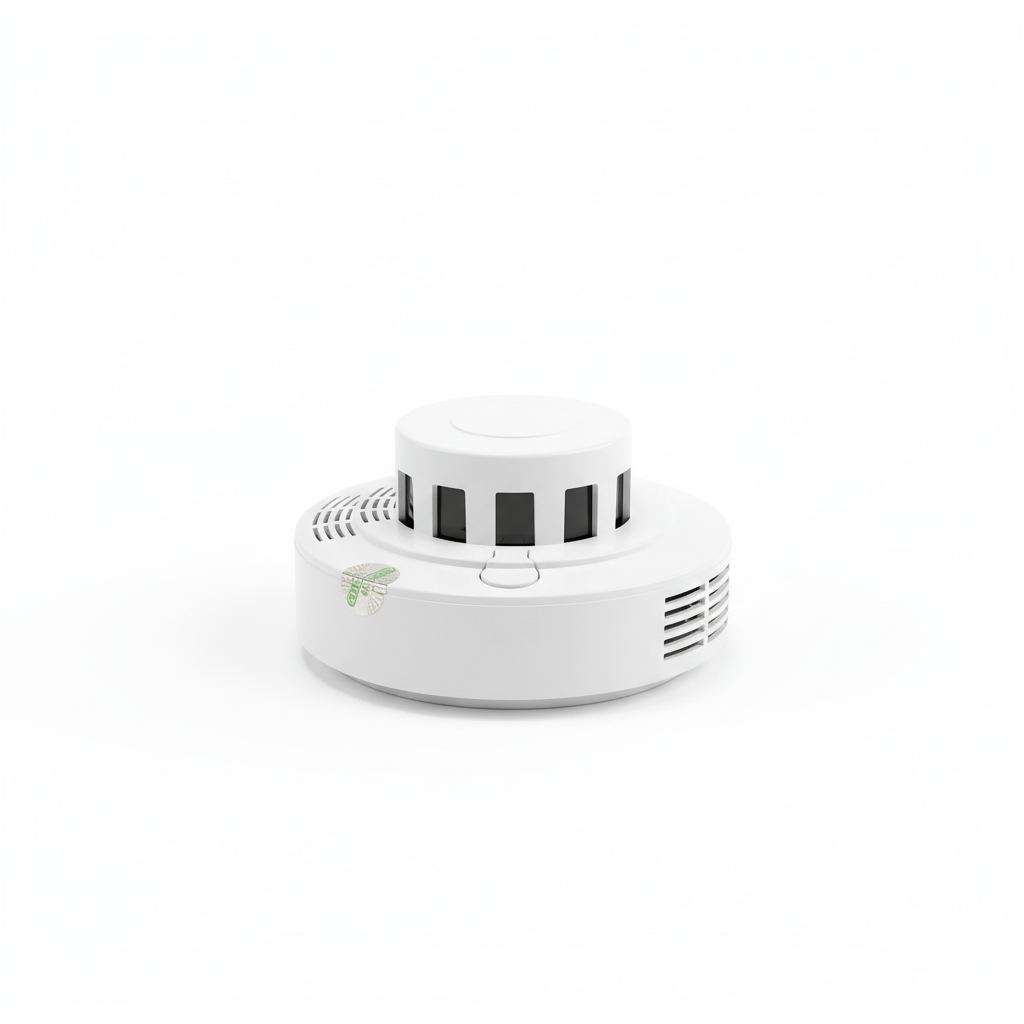 Standalone Smoke Detector & Fire Alarm for Hospitals & Healthcare Facilities | 80dB Buzzer + Red LED Fire Alert | Plug & Play, Battery Operated | CE Certified